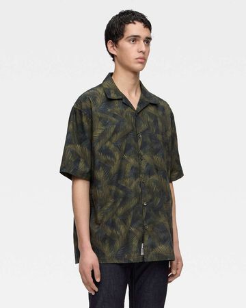 Soon MMSS6000 CYCADS PATTERN S/S SHIRT,GRN, small image number 1