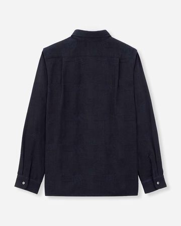 INDIGO JACQUARD SHIRT,Indigo, small image number 6