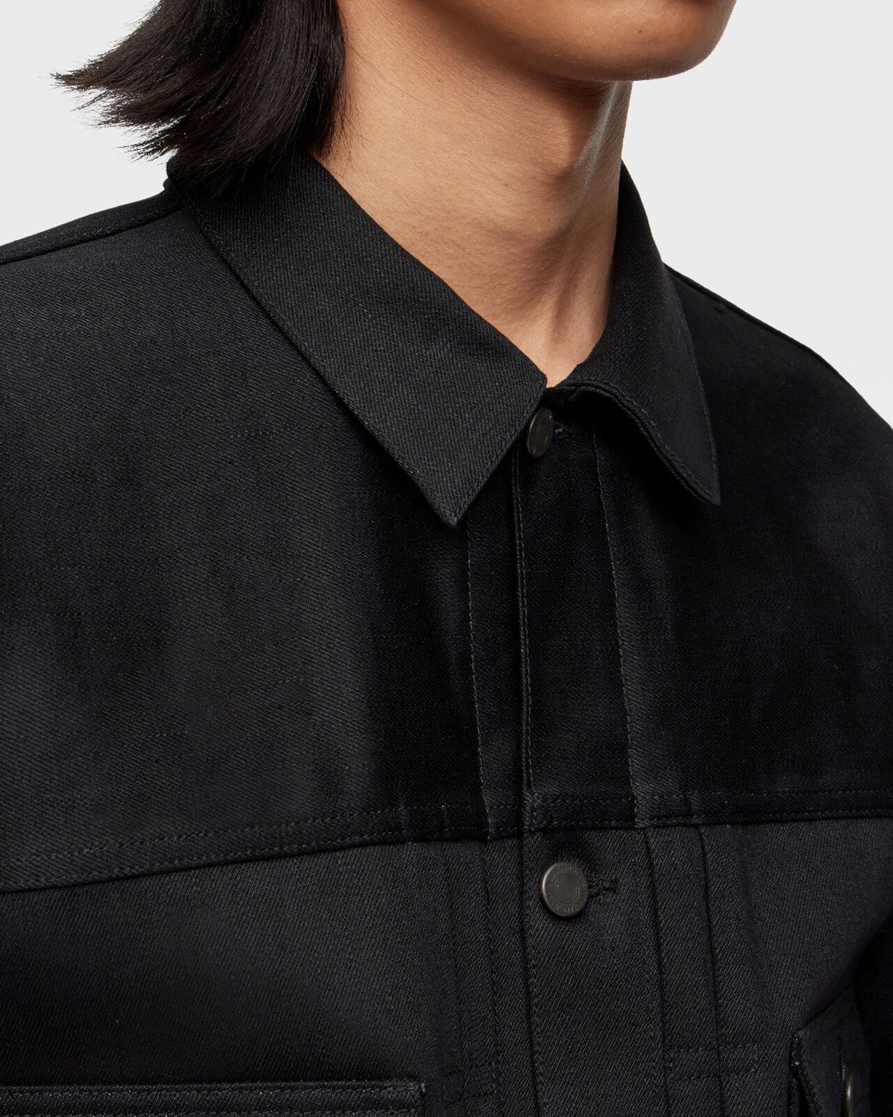 #002 STANDARD DENIM JACKET 14.7oz,Schwarz, large image number 4