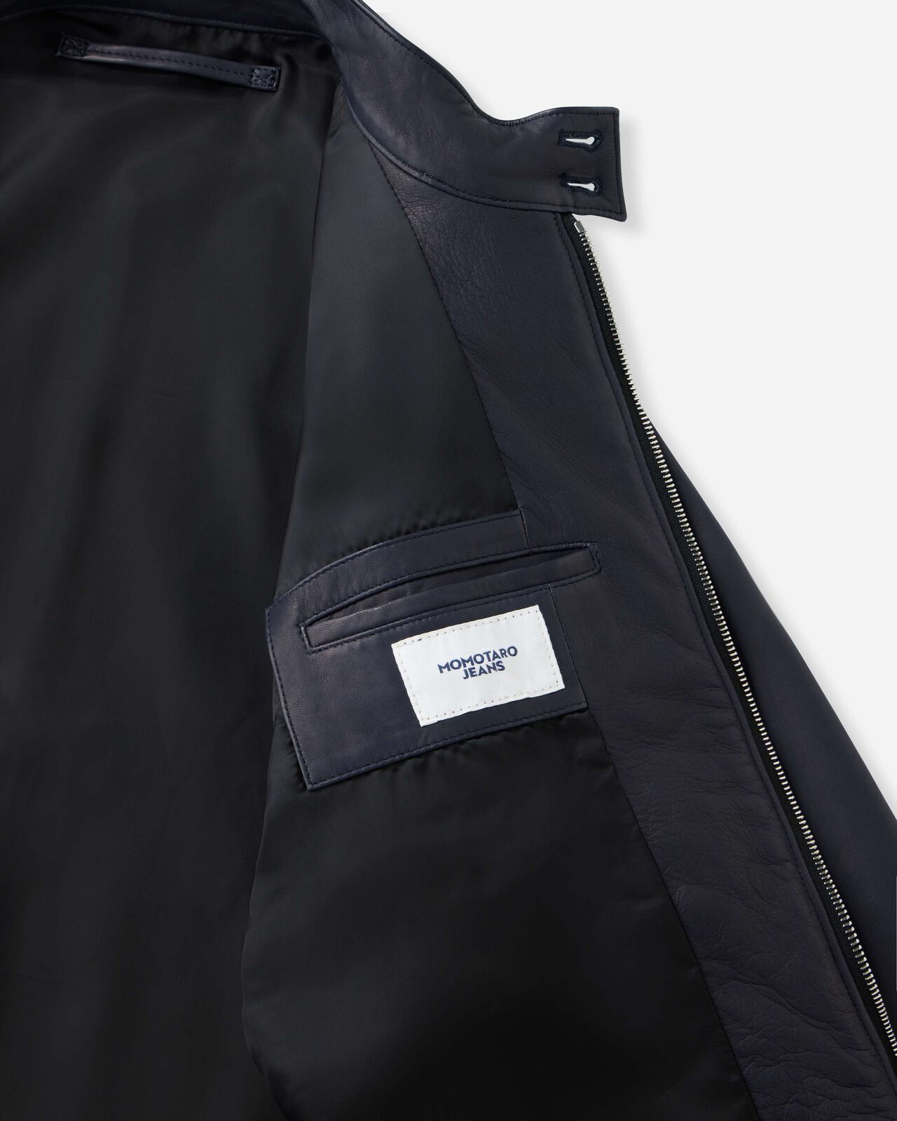 SMOOTH LEATHER JACKET,BLK, large image number 8