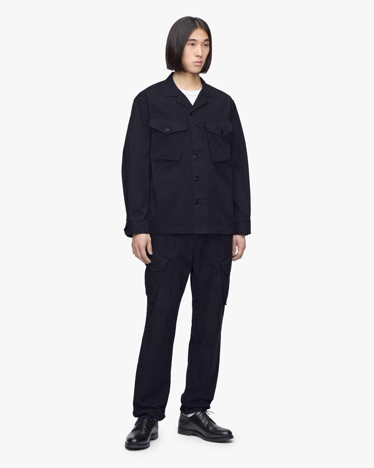 CO×SI L/S SHIRT,Indigo, large image number 3