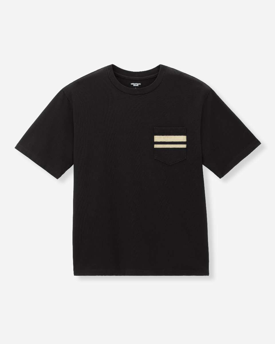 HEAVY OUNCE S/S POCKET TEE -DISCHARGE PRINT
