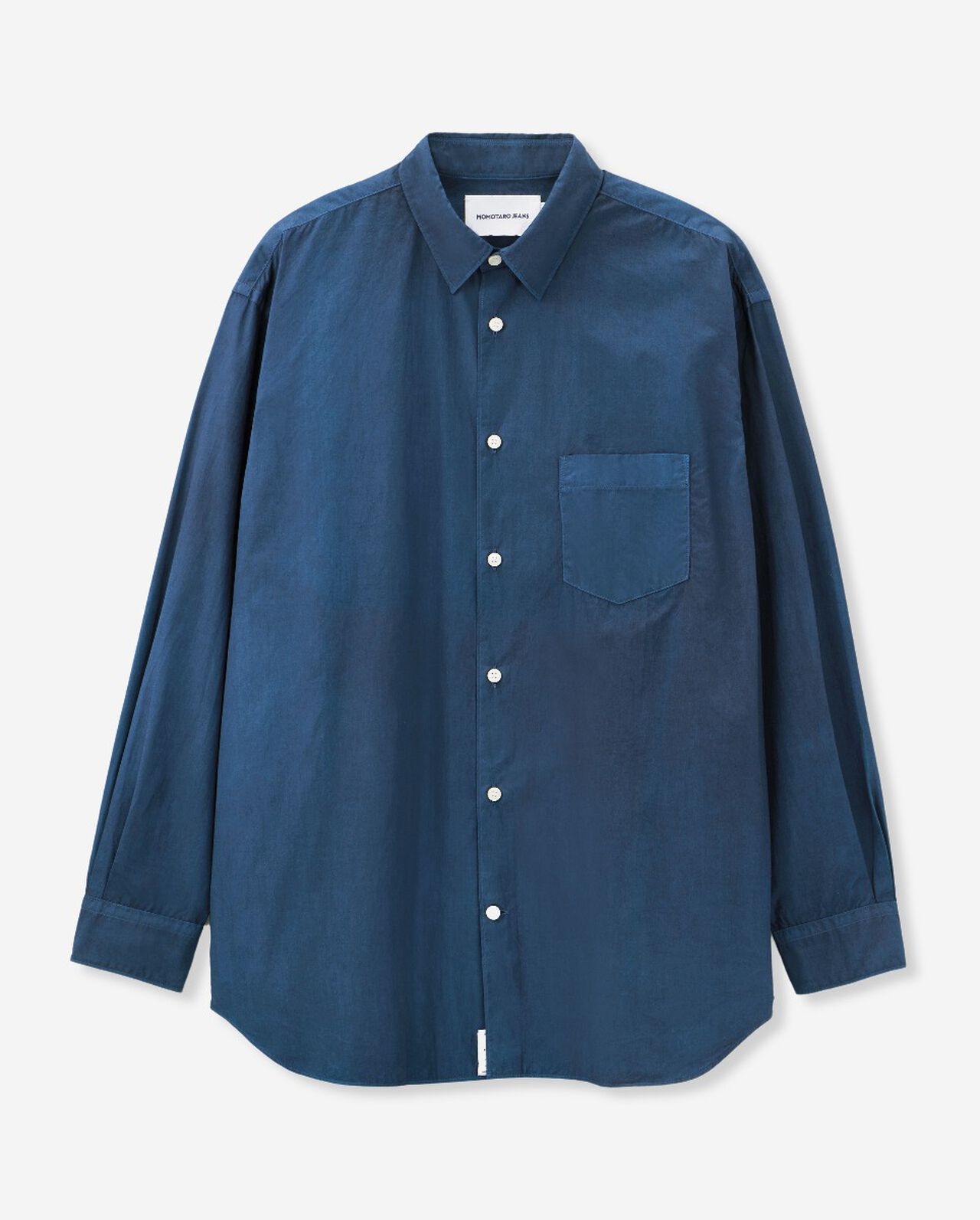 BROAD L/S SHIRT - NATURAL INDIGO,MID, large image number 11