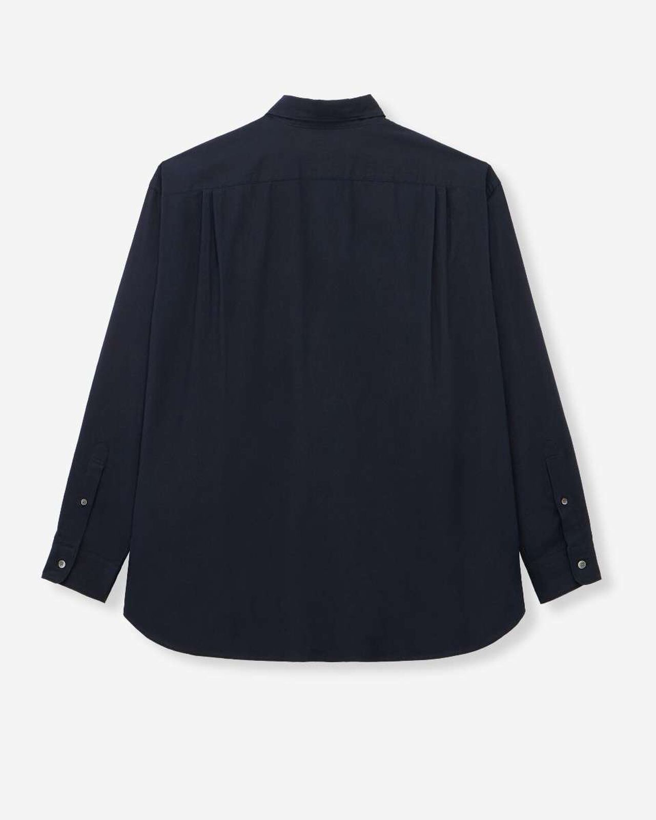 POPLIN L/S SHIRT - INDIGO,Indigo, large image number 17