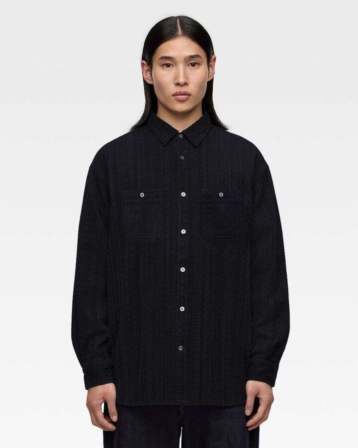 SASHIKO WORK SHIRT,, medium
