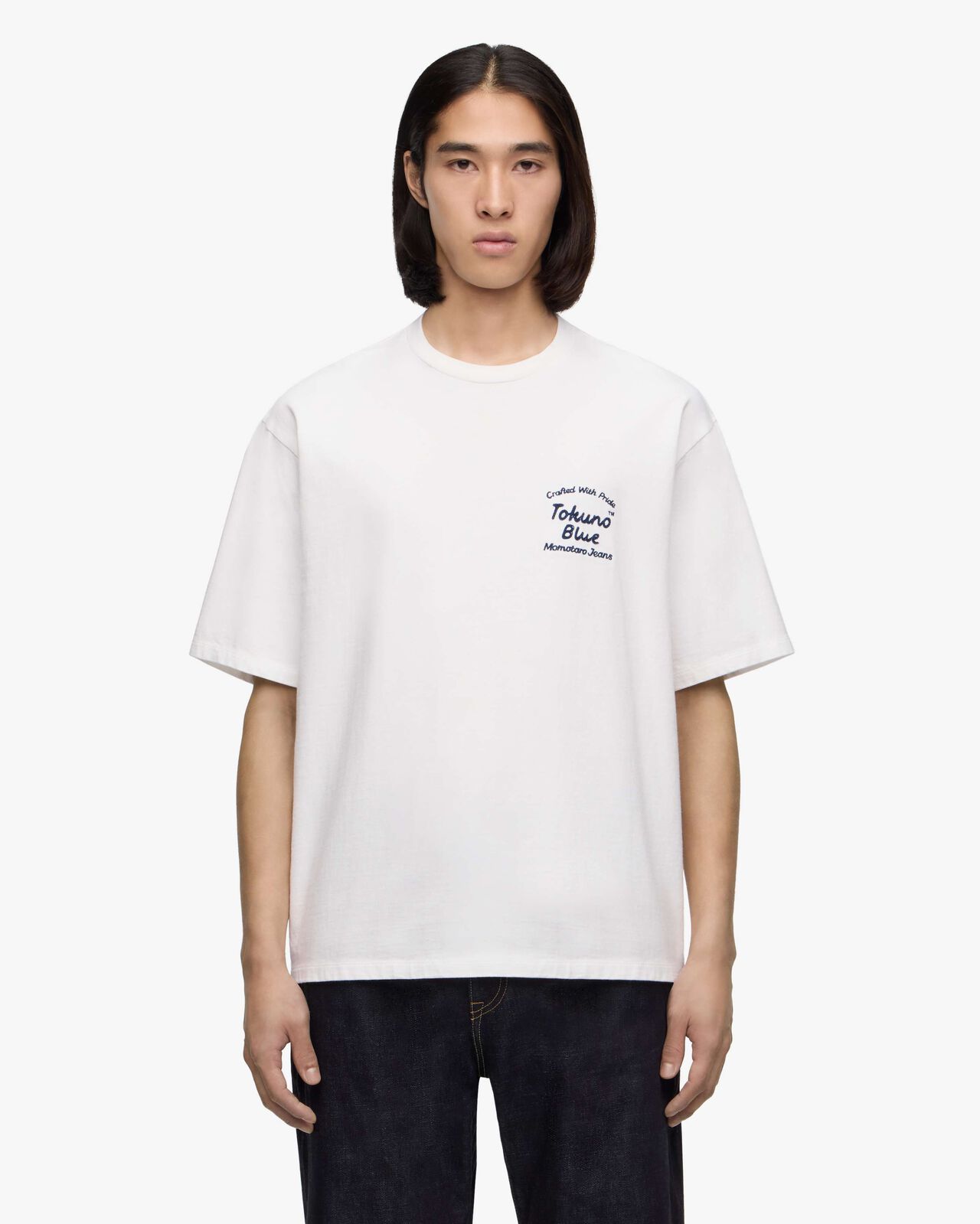 ZIMBABWE COTTON S/S TEE -EMBROIDERY,WHT, large image number 0