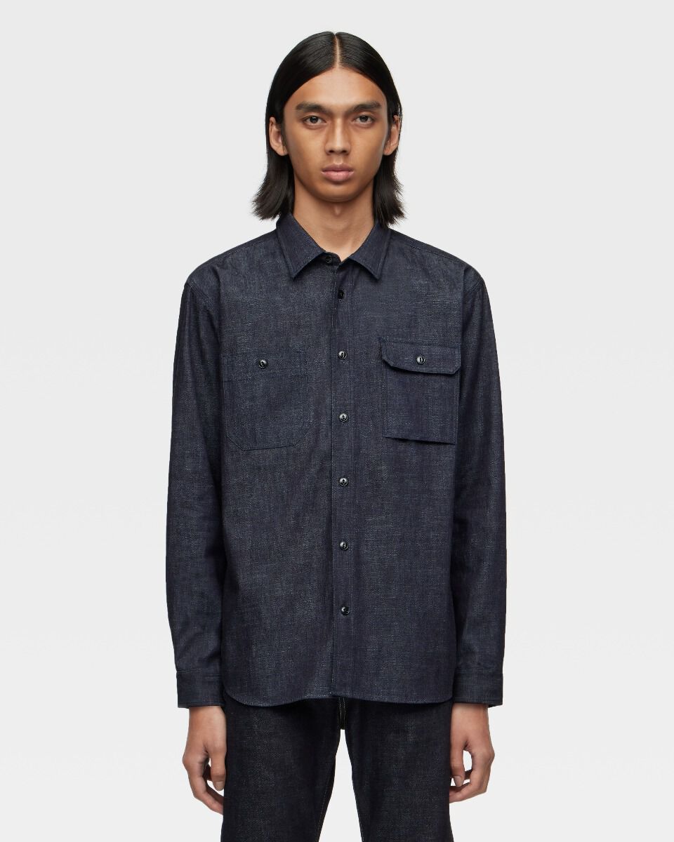 マロ　ページ TRIPLE STITCH L/S DENIM SHIRT