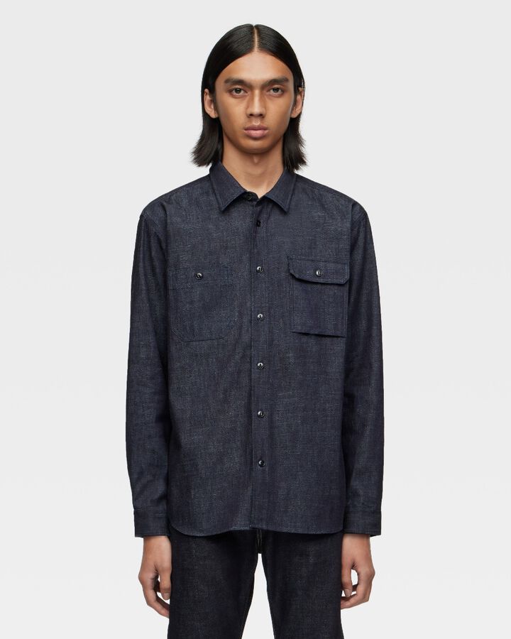 TRIPLE STITCH L/S DENIM SHIRT,, medium