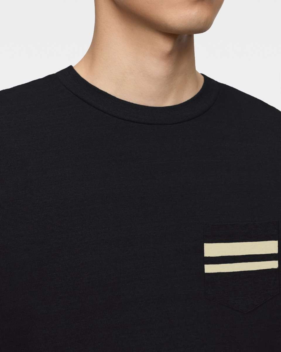 HEAVY OUNCE S/S POCKET TEE -DISCHARGE PRINT