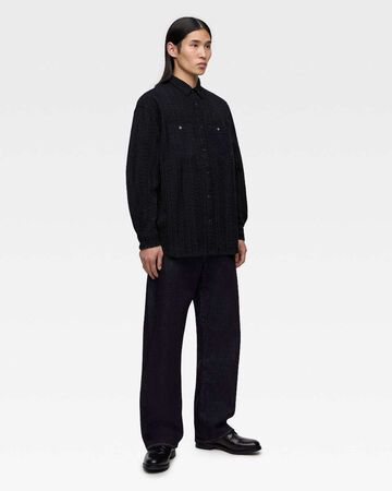 SASHIKO WORK SHIRT,Indigo, small image number 3
