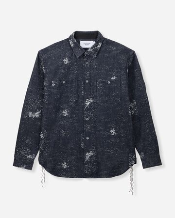 JAGUARD L/S SHIRT,Indigo, large image number 5