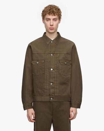 #002 DENIM JKT - MOSS,KHAKI, large image number 0