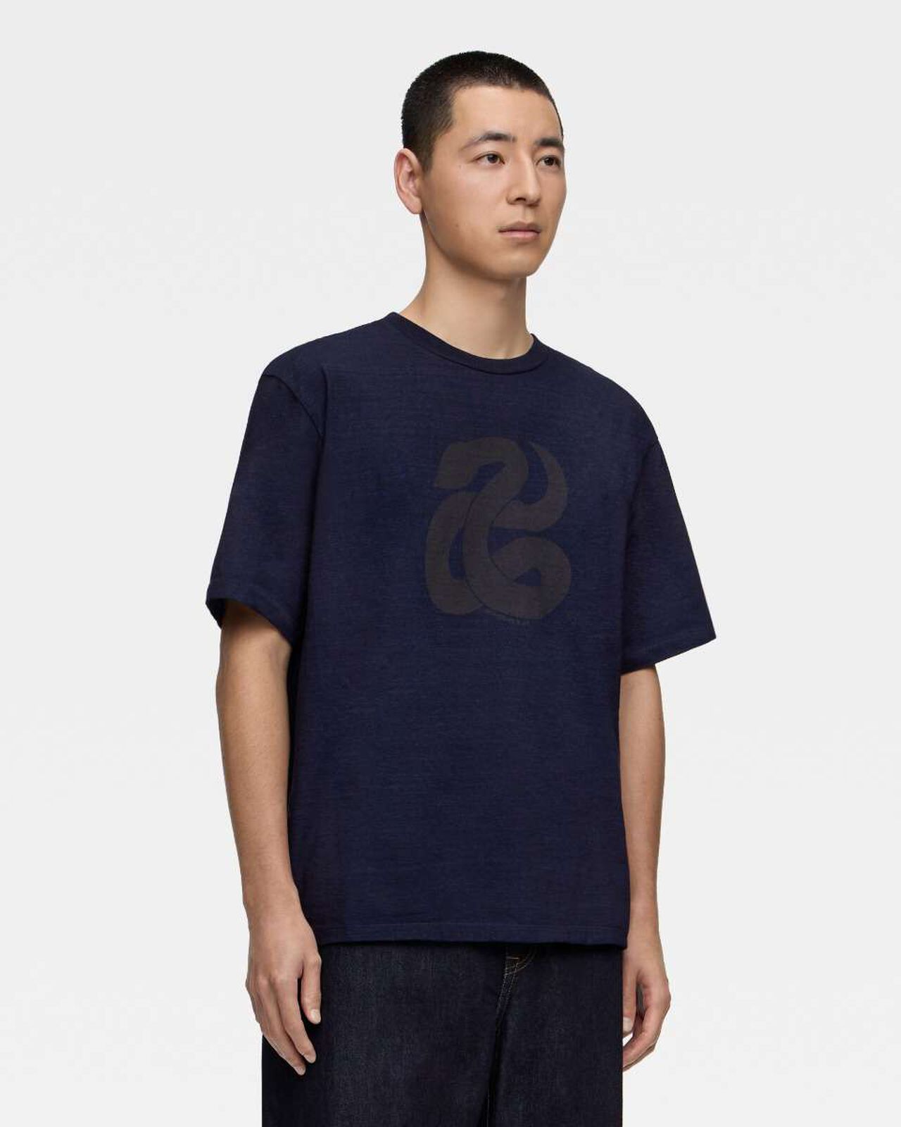 HEAVY OUNCE S/S TEE -SNAKE,Indigo, large image number 1