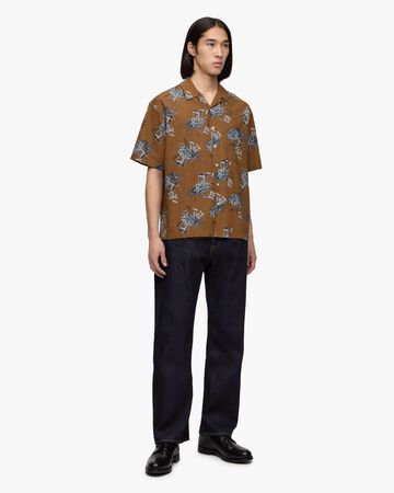 COTTON/RAYON S/S  SHIRT,BRN, large image number 12