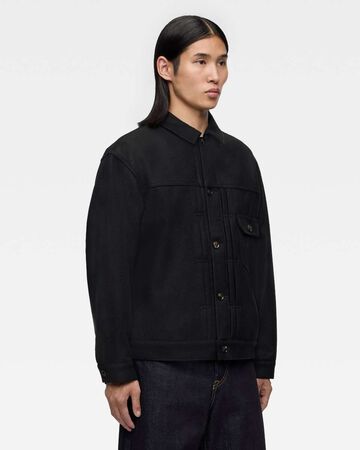 MELTON JACKET,BLK, small image number 1