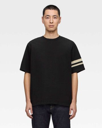 HEAVY OUNCE S/S TEE -DISCHARGE PRINT,BLK, small image number 0
