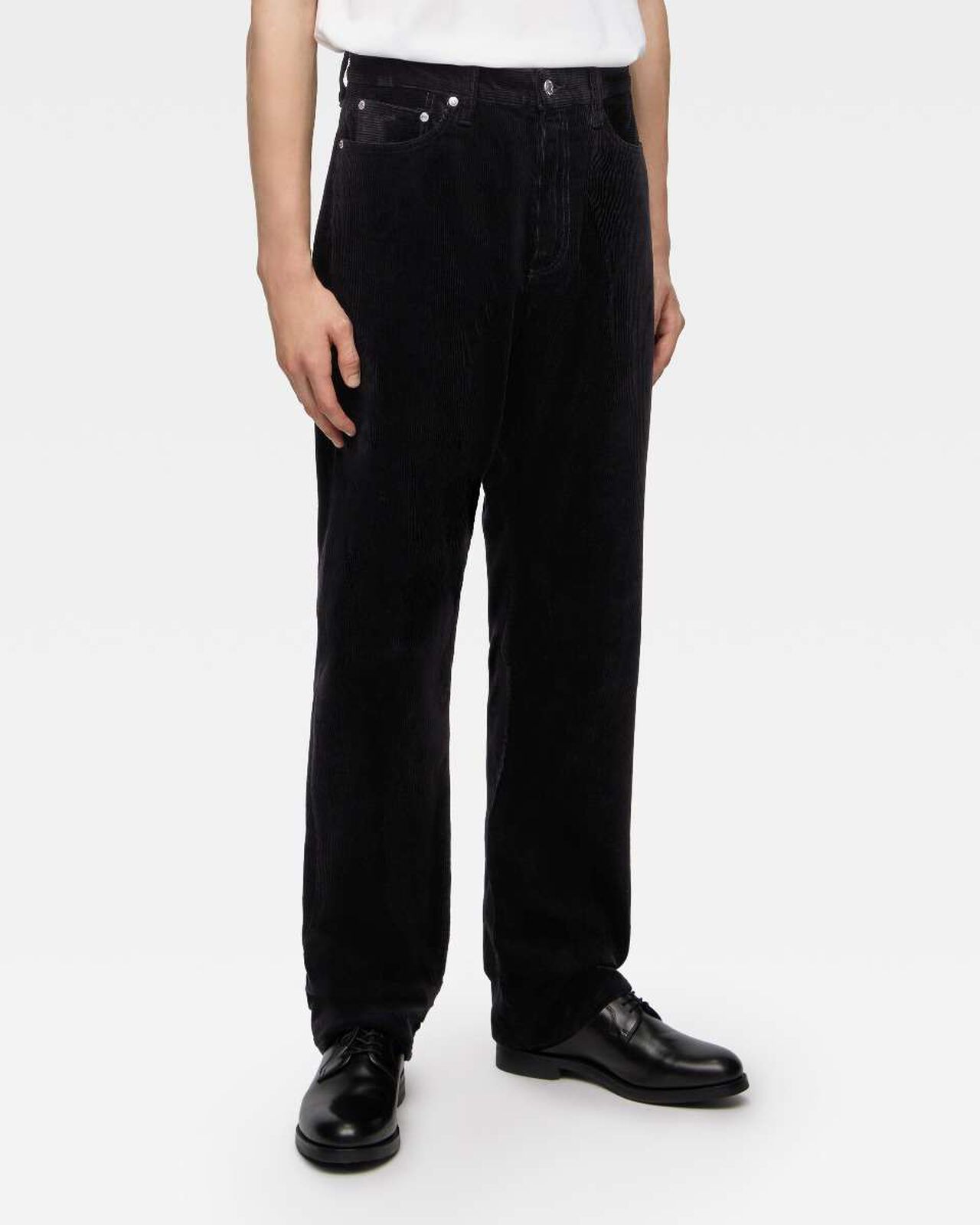 #100 STRAIGHT - CORDUROY,BLK, large image number 1