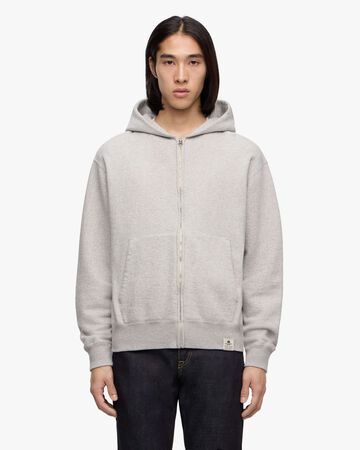 LOOPWHEEL SWEAT ZIP UP HOODY,Grigio, large image number 0