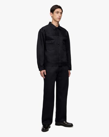 #002 STANDARD DENIM JACKET 14.7oz,Hitam, large image number 4