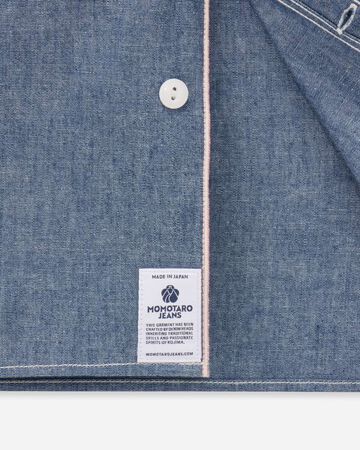 TRIPLE STITCH L/S CHAMBRAY SHIRT (TWO STRIPES),靛藍, large image number 9