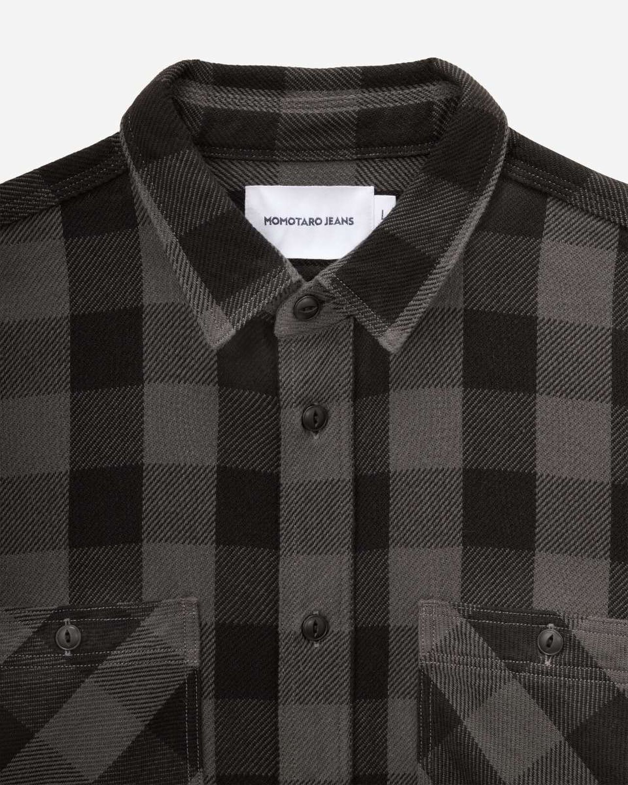 BLOCK CHECK L/S SHIRT,Grigio, large image number 7