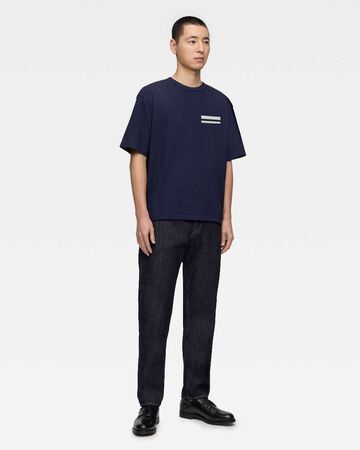 YARN DYED S/S POCKET TEE - INDIGO,Indigo, small image number 3