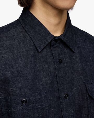 TRIPLE STITCH L/S DENIM SHIRT,Indigo, large image number 4