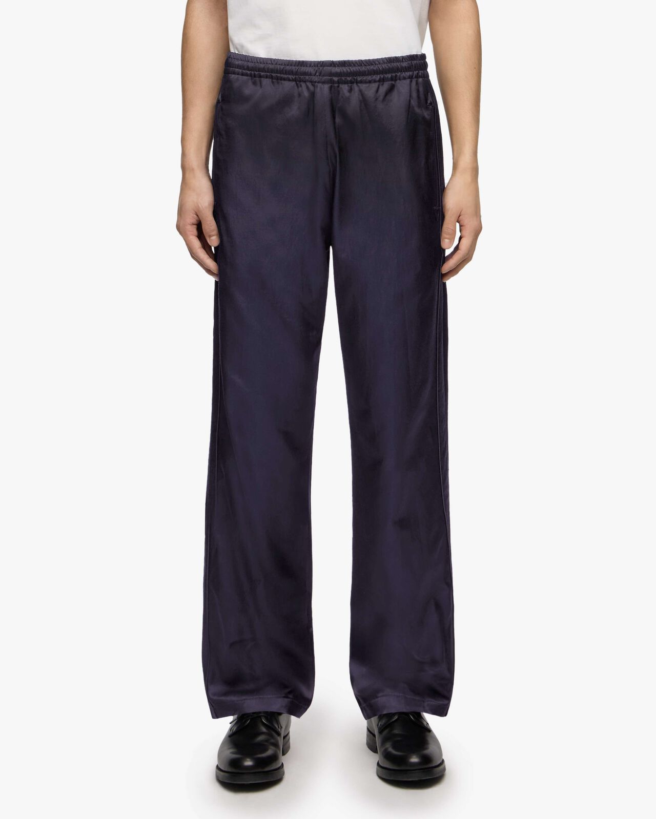 SATIN SOUVENIR PANTS,NAVY, large image number 0