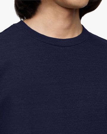 INDIGO YARN DYED TEE - TOKUNO BLUE,Indigo, large image number 4