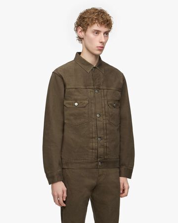 #002 DENIM JKT - MOSS,KHAKI, large image number 1