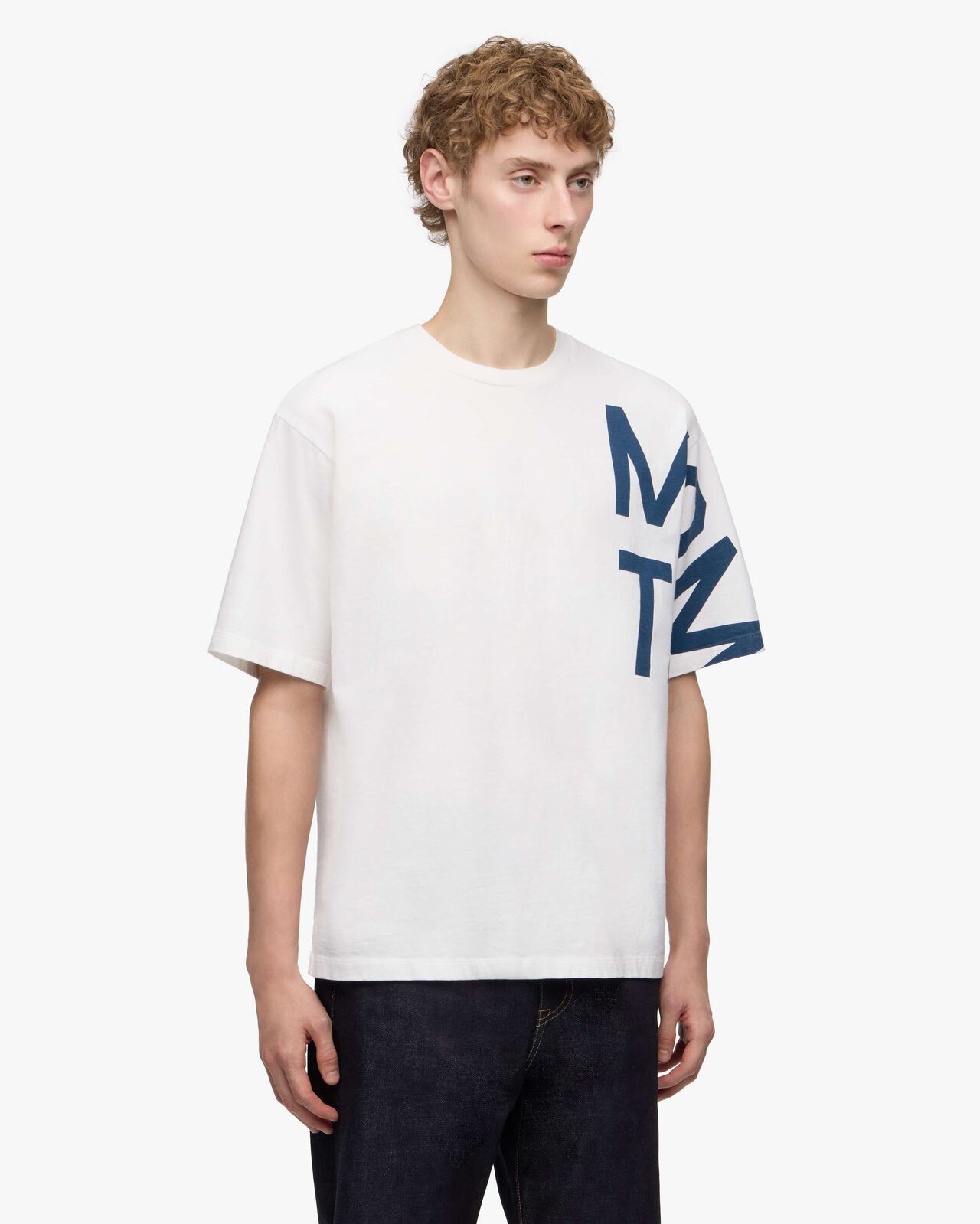 [Late Feb Release]  ZIMBABWE COTTON S/S TEE - MOMOTARO,NAVY, large image number 1