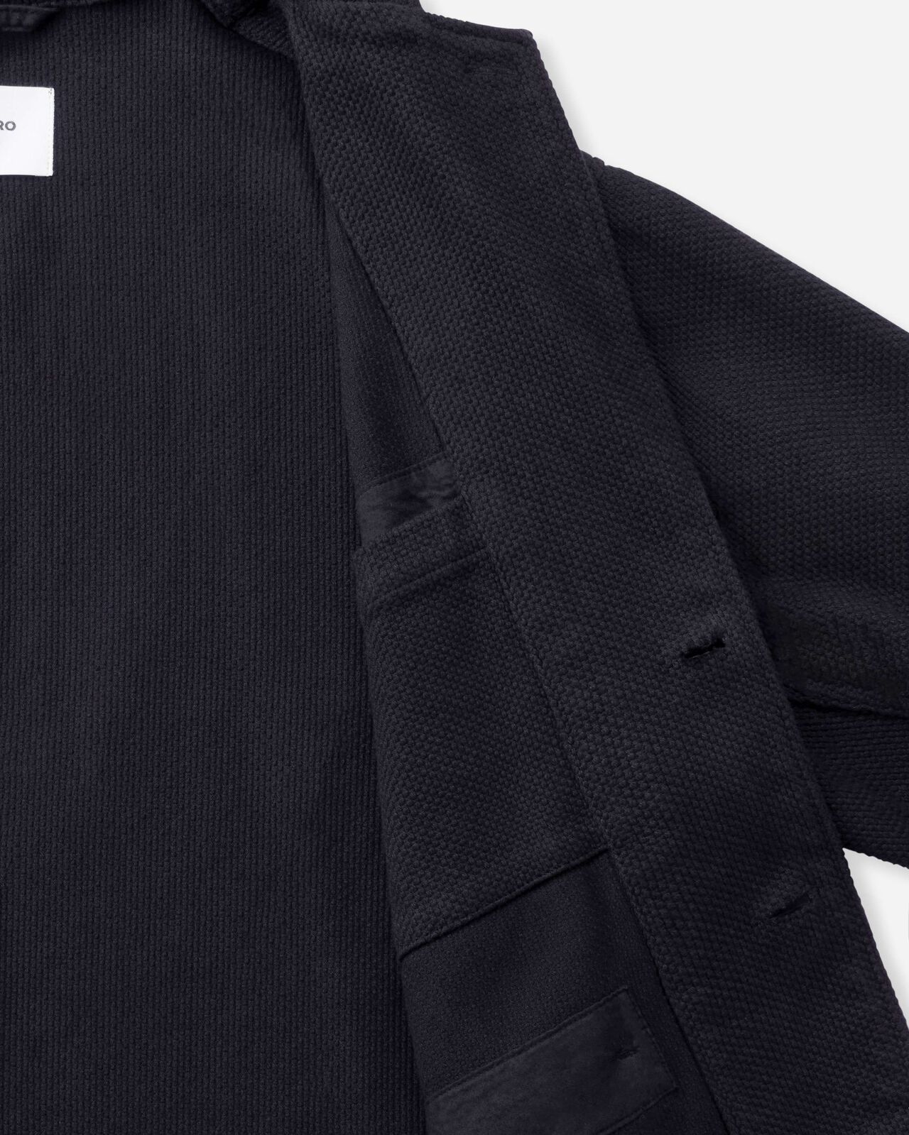 [Late Mar Release] SASHIKO TAILORED JACKET-OVERDYE,BLK, large image number 7