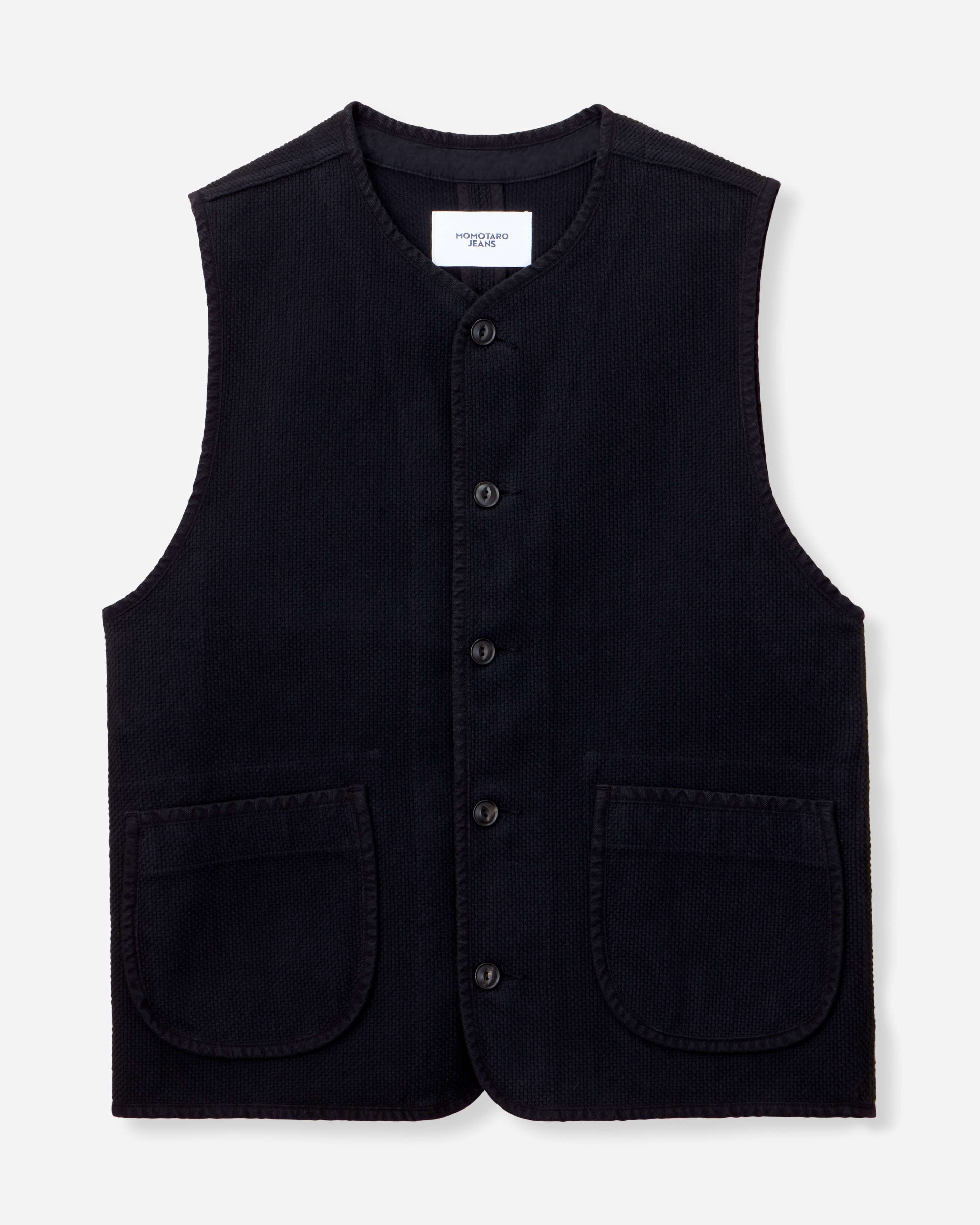 SASHIKO VEST-OVERDYE
