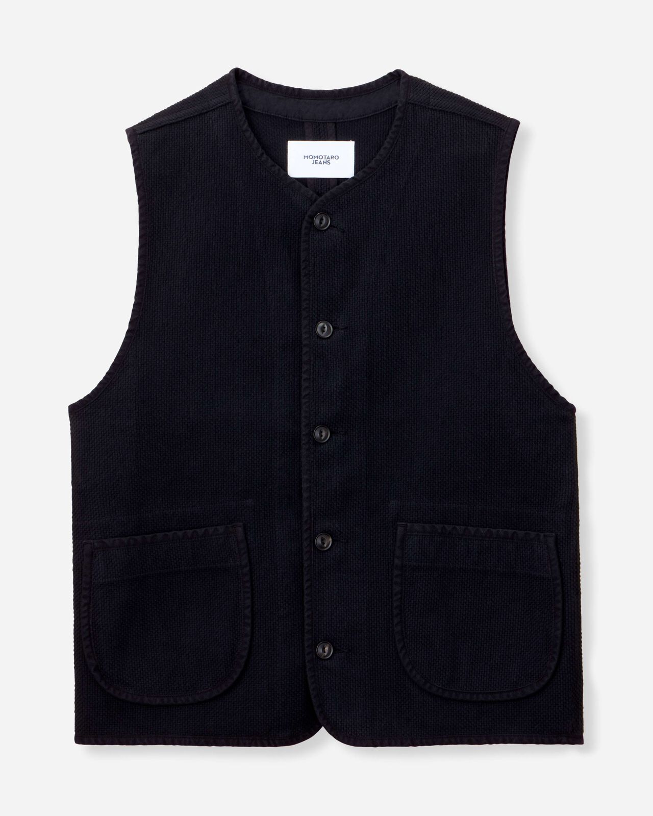 [Late Mar Release] SASHIKO VEST-OVERDYE,Indigo, large image number 5