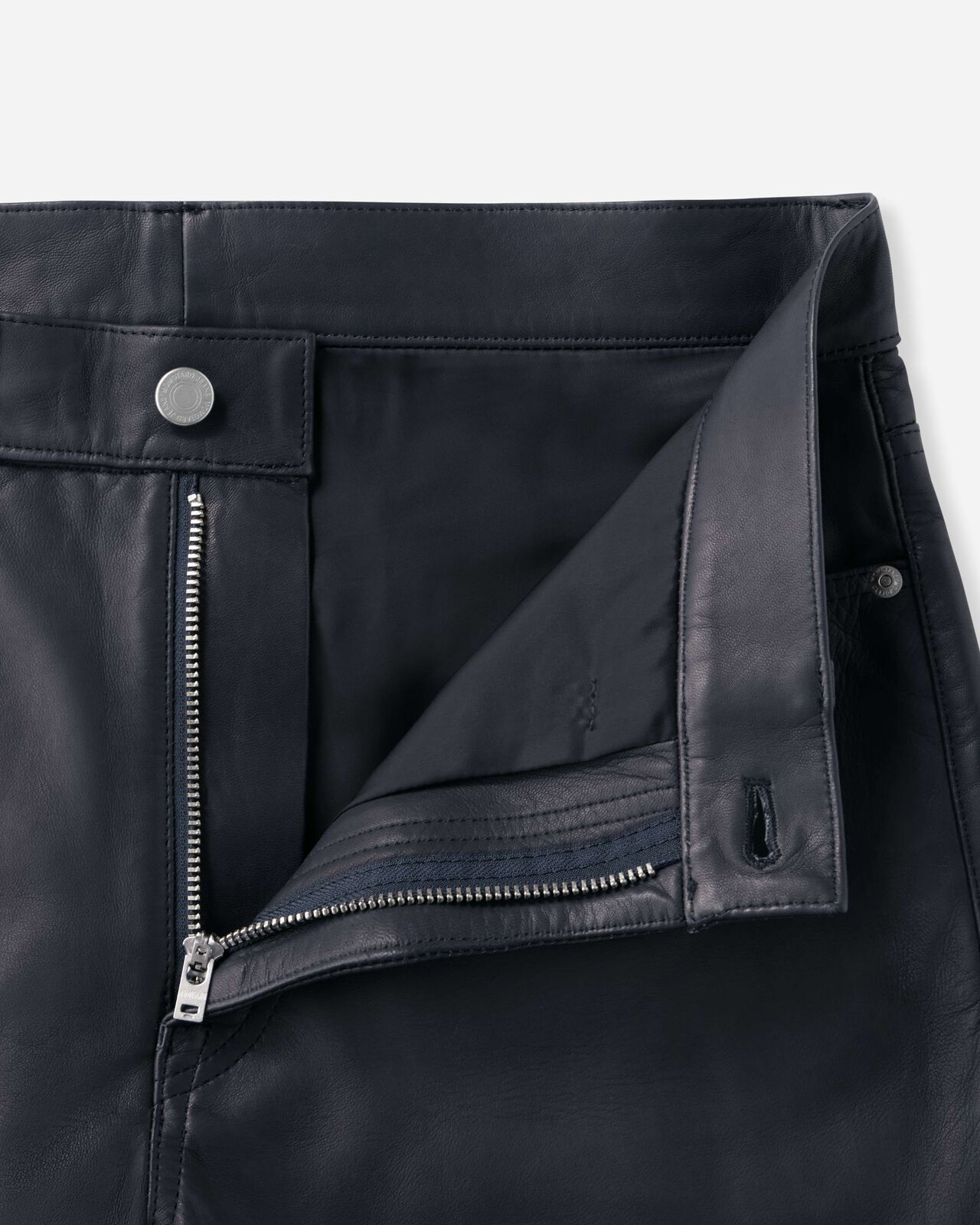 #100 STRAIGHT - SMOOTH LEATHER,BLK, large image number 6