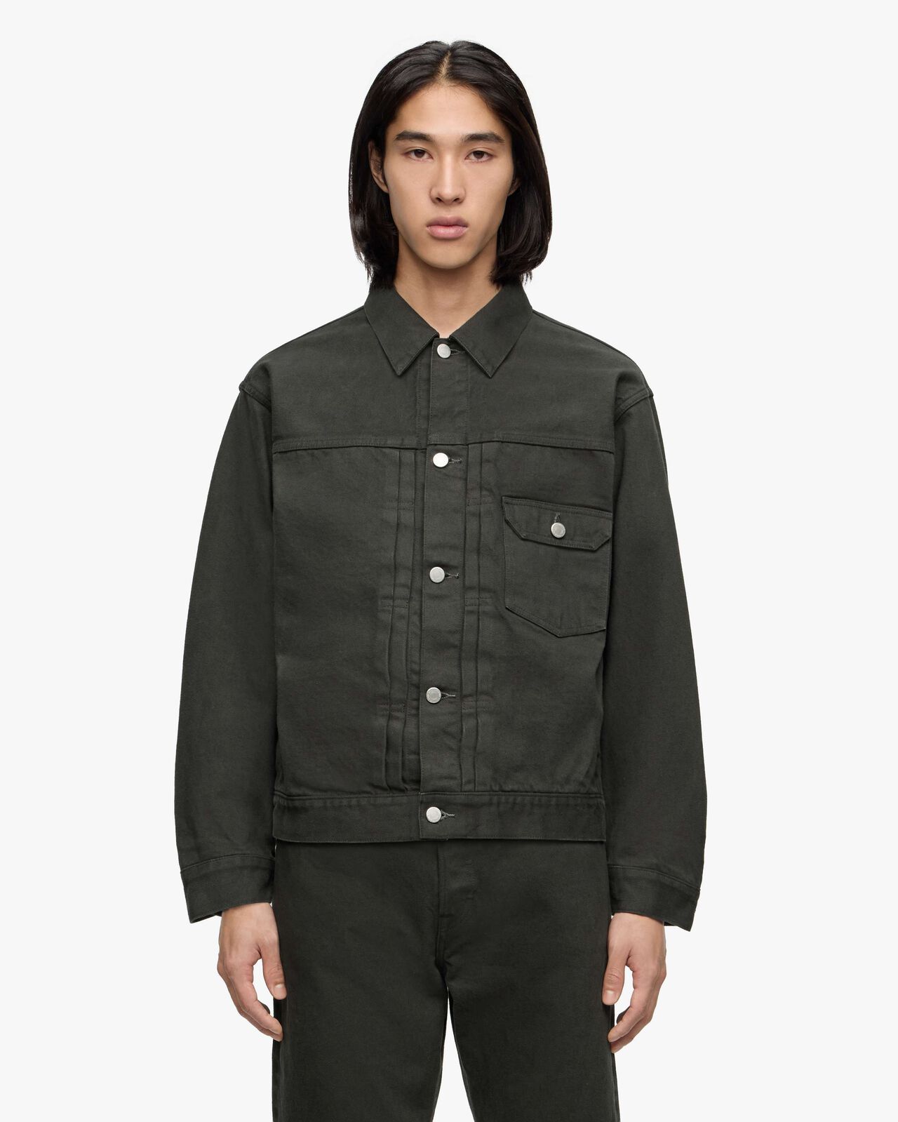 #001 DENIM JKT - BC,Light Black, large image number 0