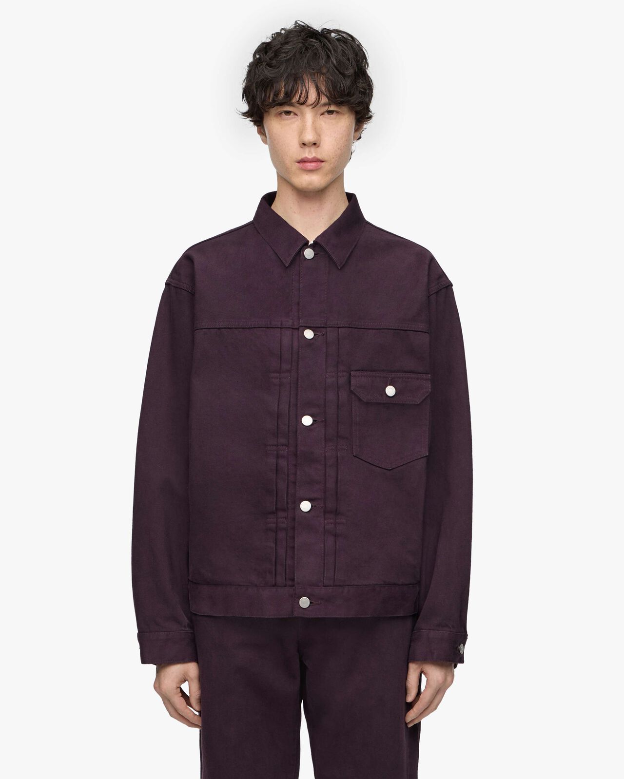 [arriving 8/21] #001 DENIM JACKET - SHIKON,紫色, large image number 0