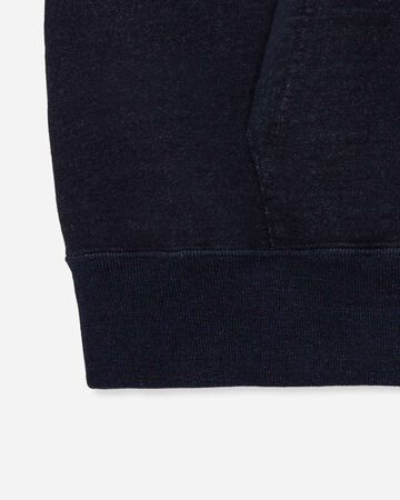 INDIGO SWEAT HOODIE-YARN DYE,Indigo, small image number 9