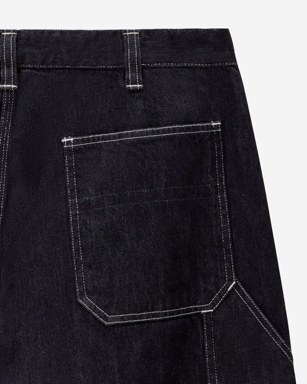 DENIM PAINTER PANTS,Indigo, large image number 8