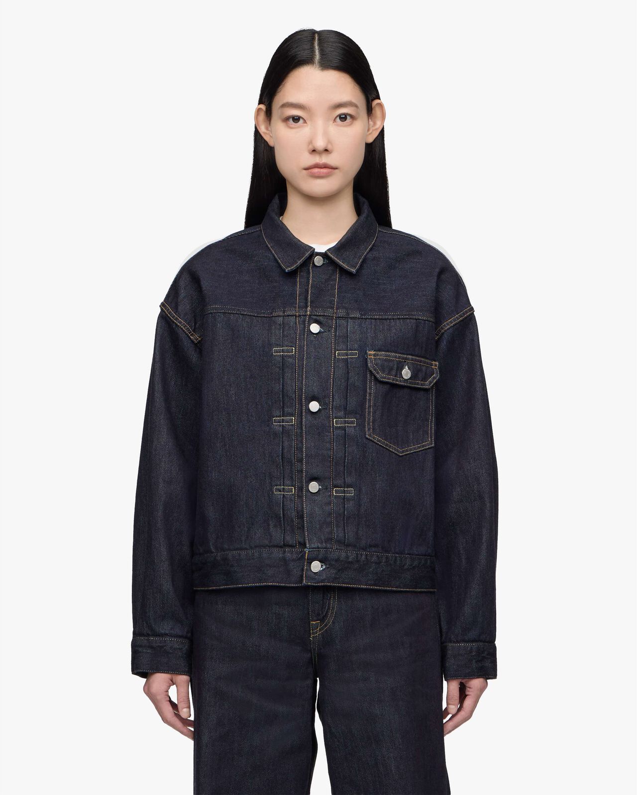 ＃011 DENIM JACKET WOMENS 11oz,Indigo, large image number 0
