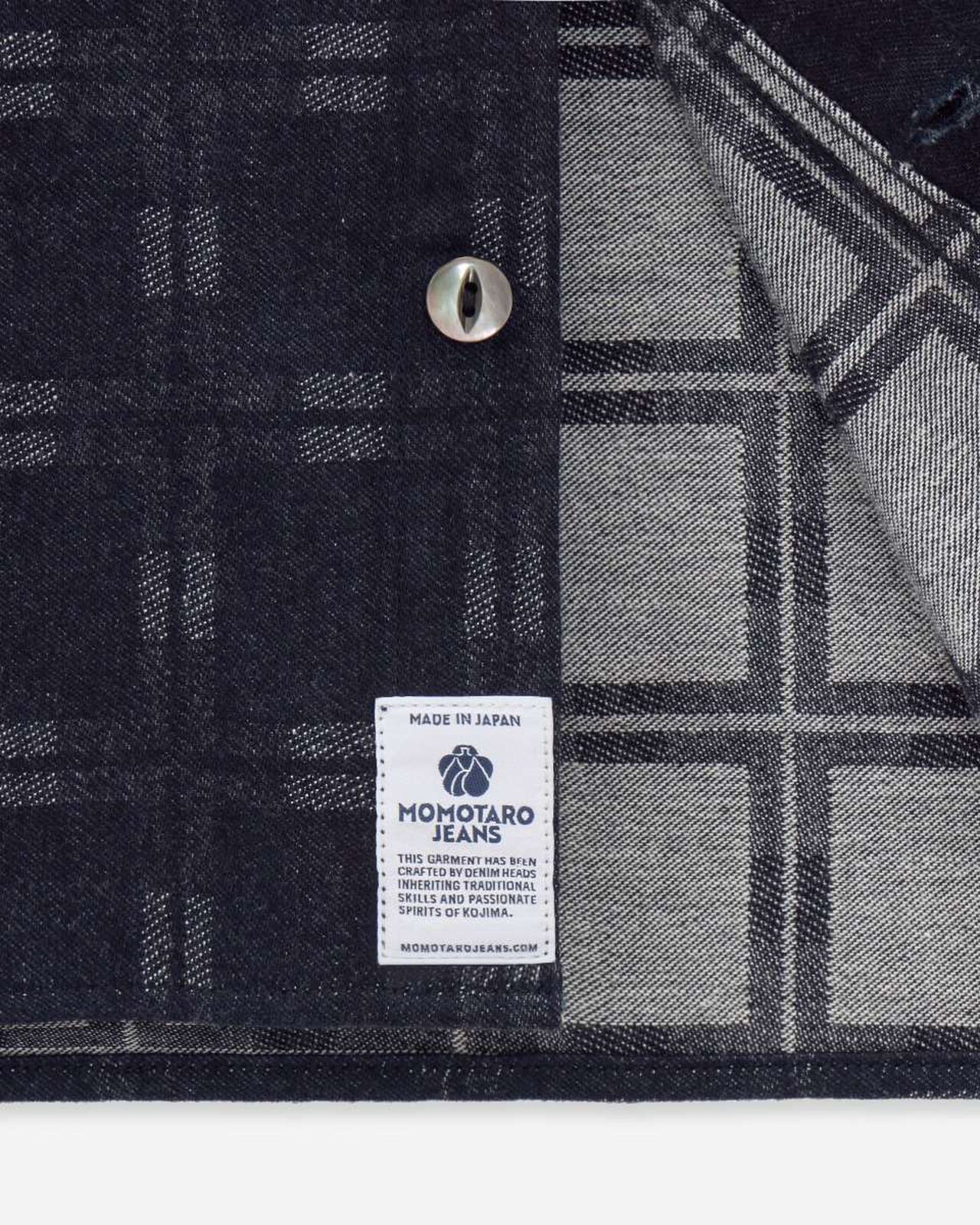 TRIPLE STITCH L/S JACQUARD SHIRT - INDIGO,Indigo, large image number 10