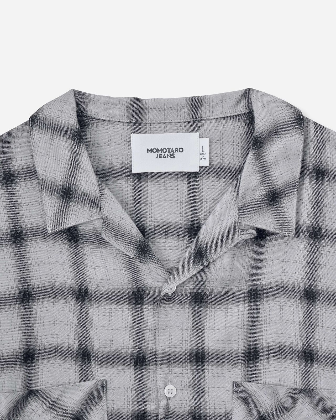 RAYON CHECK L/S  SHIRT,NAVY, large image number 7
