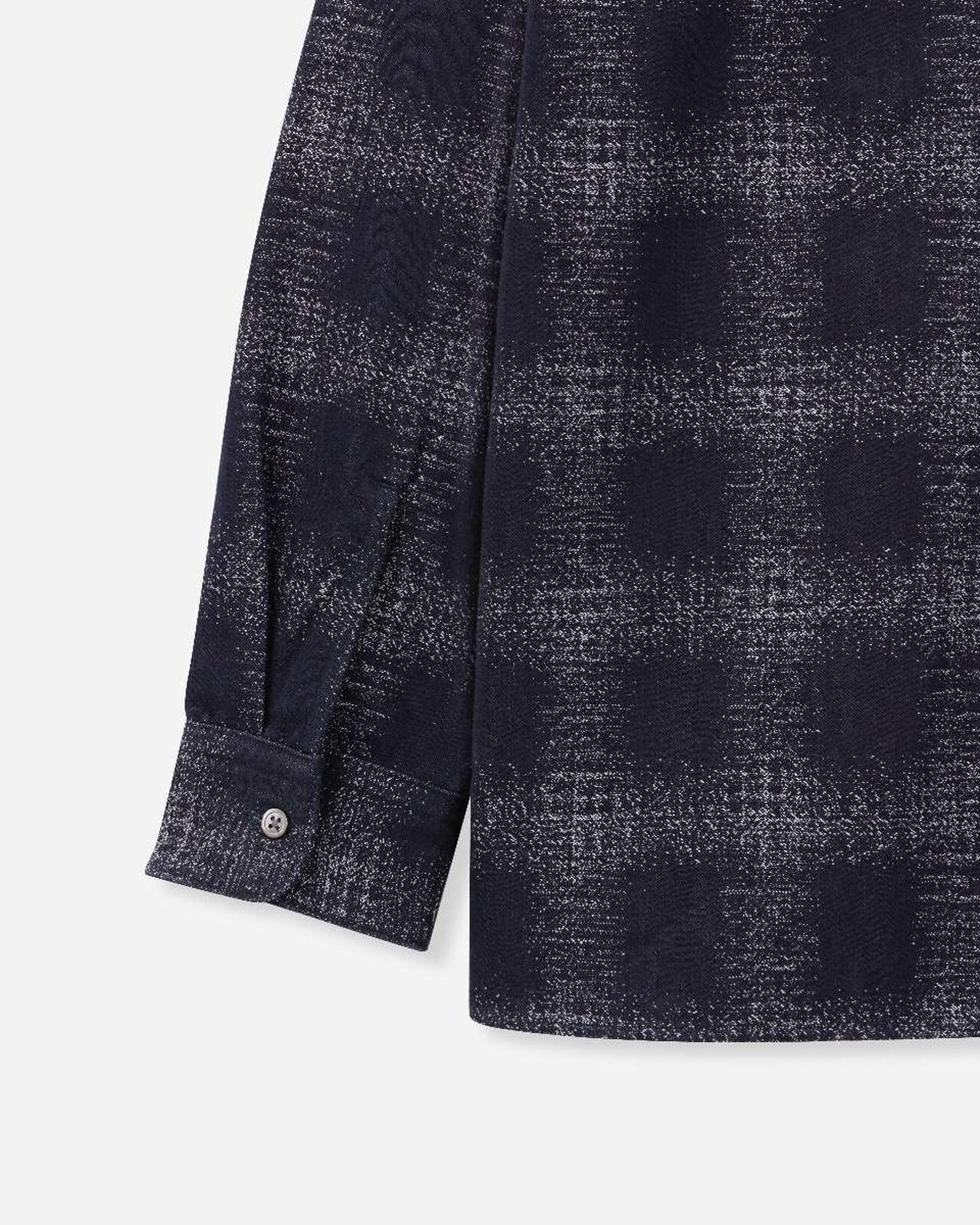 ORIGINAL CHECK JACQUARD SHIRT,Indigo, large image number 10