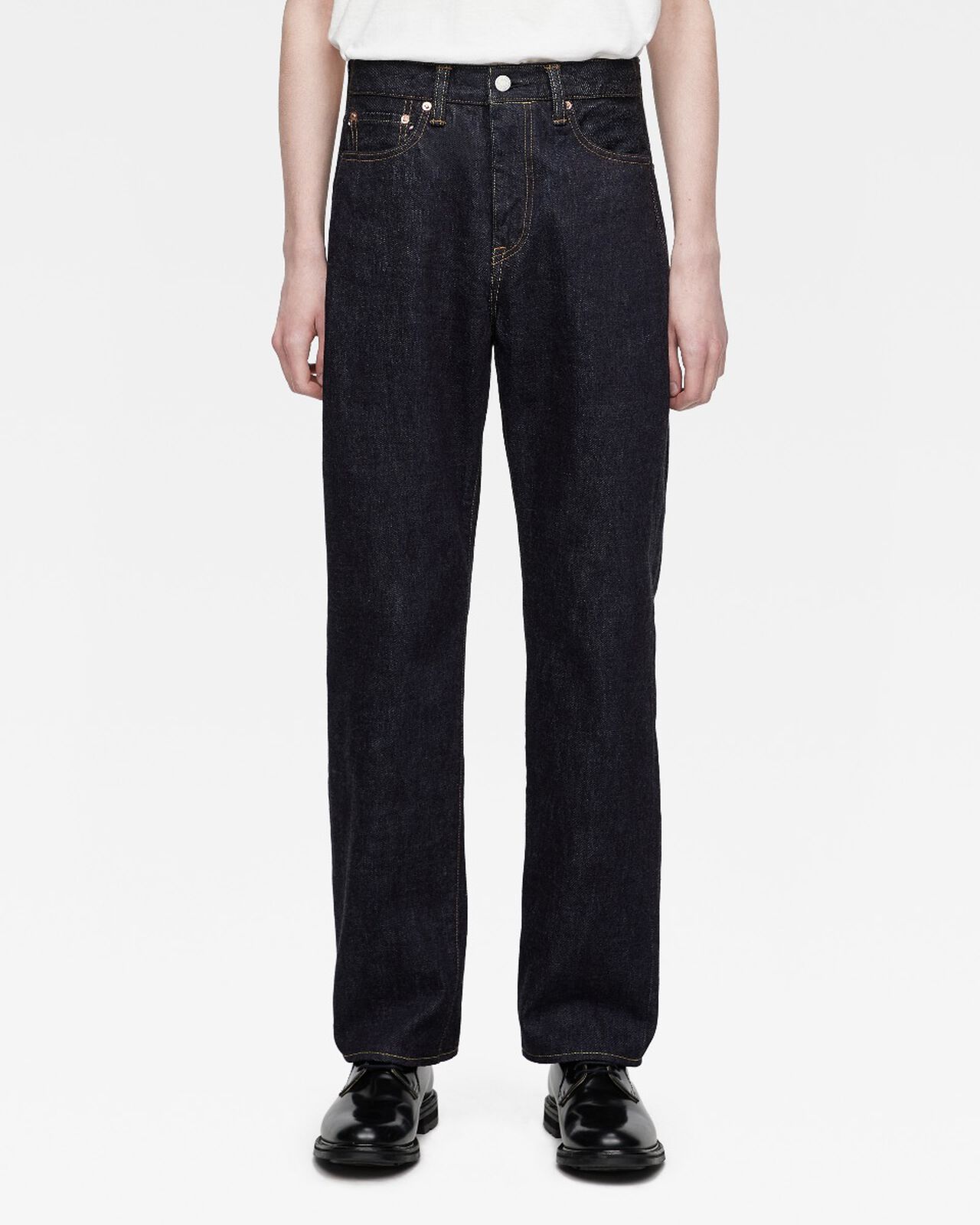 #100 CLASSIC STRAIGHT 15.7oz ZIPPER FLY,Indigo, large image number 0