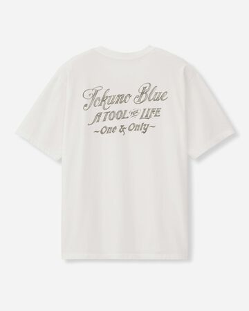 BACK PRINT S/S  TEE - Built to Fade -,White, large image number 6