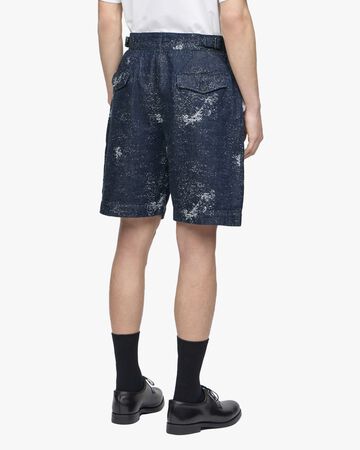 WIDE SHORTS - JAGUARD,Indigo, large image number 2