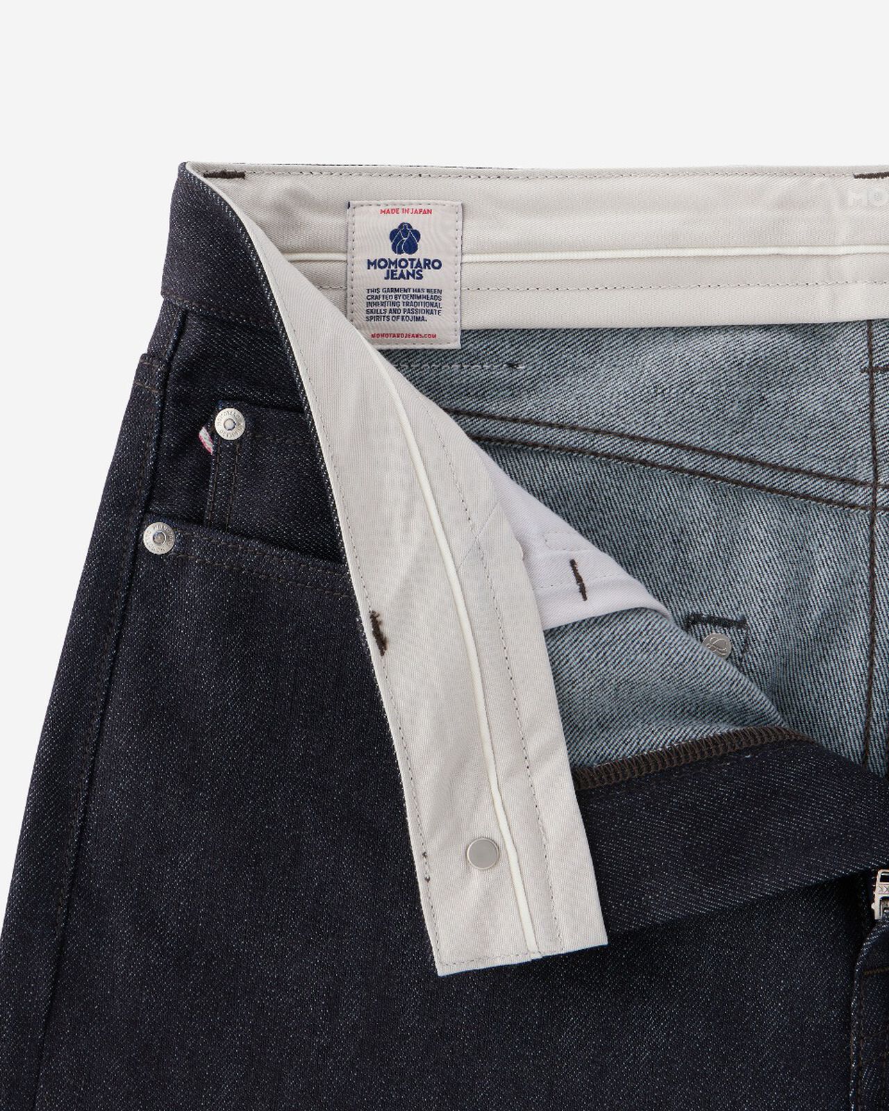 CASHMERE TAPERED 13.7oz ZIPPER FLY,Indigo, large image number 8