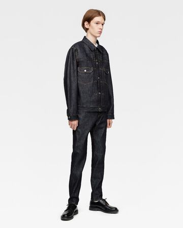 #002 SILK DENIM JACKET 15oz,Indigo, small image number 4