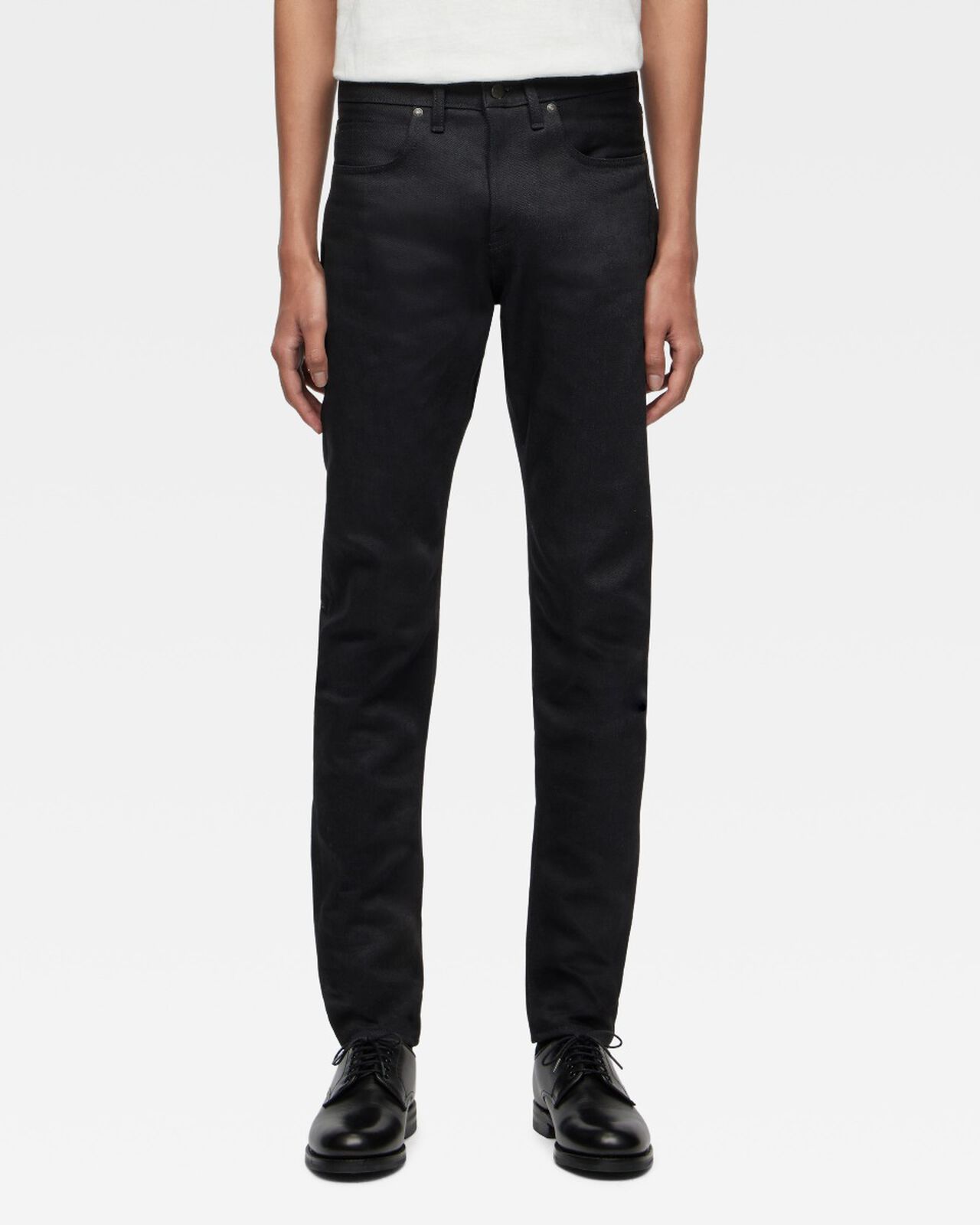 #300 STANDARD SLIM 14.7oz ZIPPER FLY,BLK, large image number 0