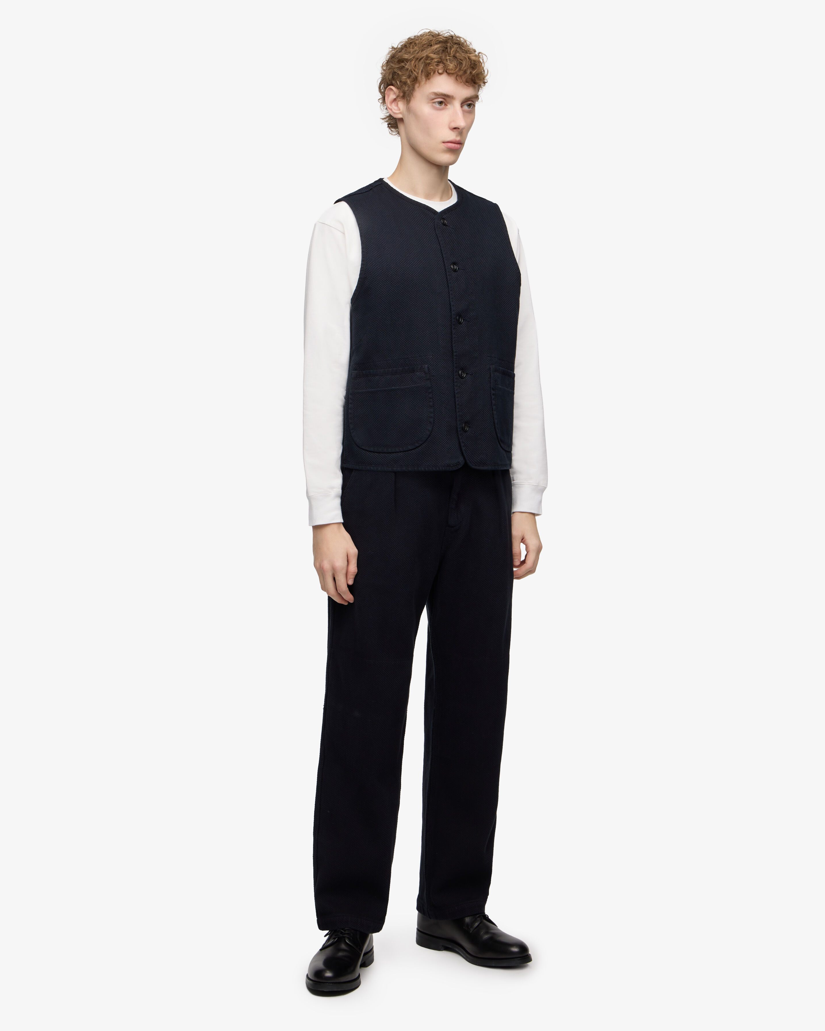 SASHIKO VEST-OVERDYE